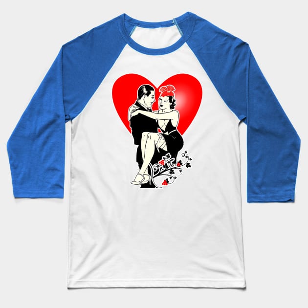 Couple in love Baseball T-Shirt by Marccelus